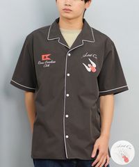 【ムラスポ公式】新品 lost ロスト 半袖 シャツ メンズ ボウリングシャツ バックプリント BONE BREAKERS L25S-2402
