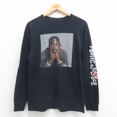 Poetic Justice Tupac 長袖カットソー ブラック XL - メルカリ