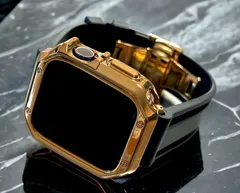 ローズゴールド&ブラック　アップルウォッチ ラバーベルト カバー　ケース メンズ レディース 38mm 40mm 41mm 42mm 44mm 45mm　メンズ レディース Apple Watch スポーツバンド