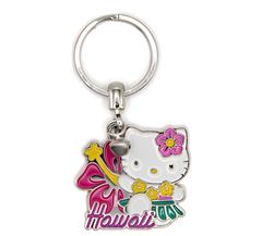 サンリオUSA　ハローキティキーホルダー　 hula hibiscus　ABC STORES限定