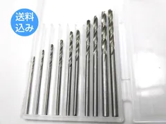ドリルビット 細タイプ 10本セット 0.8-3.0mm ケース付き模型製作 木工 穴あけ 工具 丸軸ドリルセット (パッケージ無し、擦り傷がある場合あり)