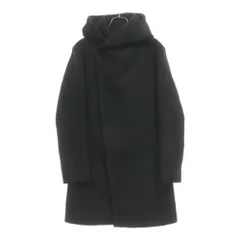 jun hashimoto (ジュンハシモト) WRAP HOODED COAT COT1301004 ラップフードコート ブラックのサムネイル