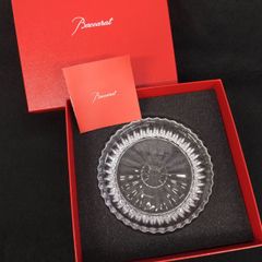 バカラ　Baccarat　ミルニュイ　プレート　トレー　クリスタル　ブランド西洋食器【mxm126】