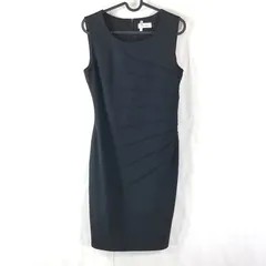 カルバンクライン Calvin Klein ワンピース ノースリーブ 黒 912154のサムネイル