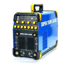 【スーパースペック】交流/直流 インバーター TIG溶接機+プラズマカッター SUPER250PL AC/DC 青！パルス 単相100V/200V