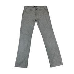 中古 バーバリーブラックレーベル BURBERRY BLACKLABEL コットンパンツ 綿パン 千鳥格子 黒 白 メンズ ウエスト79