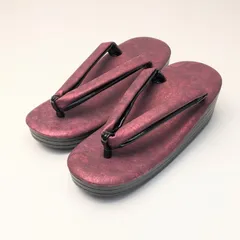 和装 ウレタン 草履 ツヤ消し エンジ 赤 S/M/L/LL/3L w50-12