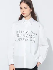 MM6 Maison Margiela (エムエムシックス メゾン マルジェラ) ニューメリックロゴ プリント 長袖 シャツのサムネイル