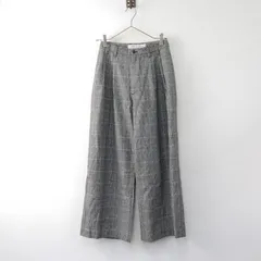 美品　グランマママドーター　グレンチェックパンツ　裏地あり　ネストローブ　MHL 美品 グランマママドーター グレンチェックパンツ 裏地あり