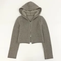 【美品】フォクシー コットンシルク ニットパーカー カーディガン フーディー 美品】フォクシー リリーパーカー コットンシルク カーディガン
