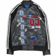 adidas originals アディダスオリジナルス M TK JACKET BADGE サテン ジャケット スカジャン ブルゾンV19966 サイズS メンズ 【中古】