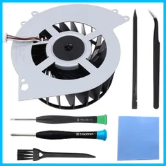 【特価セール】Playstation4 2000RPM、対応Sony CUH-12XX、KSB0912HE-CK2M 500GB 内部冷却ファン 用 用 ブラシ、ステンレス製ピンセット、サーマルパッド、スパッジャー、PH0 および PS4 T8 ZHUROUP