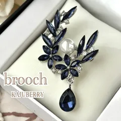 新品 揺れるブローチ コサージュ フラワーモチーフ 一粒パール  ピンブローチ