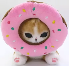 【中古】ぬいぐるみ 覗き茶白 ドーナツにゃんぬいぐるみS 「mofusand ドーナツくじ」 B賞
