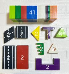 【おまとめセット】65ピース　ピタゴラス　people  へんしんロードガレージ　マグネット　ブロック　知育玩具