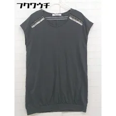 ◇ BEAUTY & YOUTH ビューティアンドユース UNITED ARROWS ビジュー ノースリーブ カットソー グレー レディース  【1110110011779】