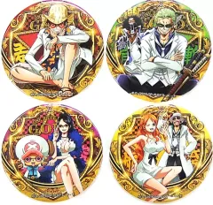 【中古】バッジ・ピンズ(キャラクター) ルフィ/ゾロ＆ブルックス/ロビン＆チョッパー/ナミ＆ウソップ 輩～YAKARA～缶バッジ4個セット 「ワンピース FILM GOLD」 セブンイレブン限定 第2弾 前売り券特典