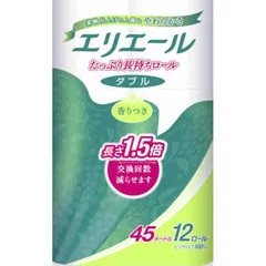 送料無料 【新品 未使用 未開梱】 大王製紙　elleair(エリエール)トイレットティシューたっぷり長持ち ダブル 12ロール　