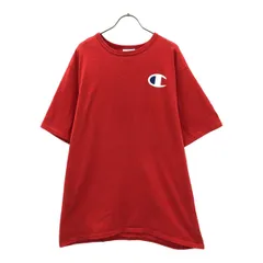 Champion チャンピオン ロゴプリント 半袖 Tシャツ 2XL レッド ビッグサイズ メンズ 古着