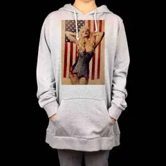 オリジナル パーカー アメリカ星条旗 ピンナップガール セクシー ブロンド ビンテージ パーカー S M L XL タイト ジャスト 大きい ビッグ オーバーサイズ メンズ レディース ユニセックス ピンククリーム