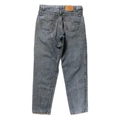 90's USA製 リーバイス Levi's 550 アシッドウォッシュ ブラック後染め デニムパンツ (34×30) 90年代 アメリカ製 旧タグ オールド Y2K　アメリカ古着 USED  ビンテージ ヴィンテージ