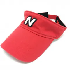 ★特価★ニューバランス サンバイザー レッド×白 ワッペン  FR ゴルフウェア New Balance