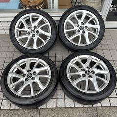 よしと 送料無料 マツダ 純正 17in タイヤホイール プレマシー MAZDA マツダ プレマシー 純正ホイールタイヤセット 17インチ