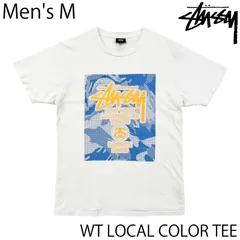【USED／メンズM】STUSSY WORLD TOUR LOCAL COLOR TEE ホワイト