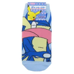 【メール便】ポケットモンスター 小学生用靴下 ジュニアソックス ゲッコウガ ストライプ ポケモン スモールプラネット キャラックス 子ども キャラクター グッズ 