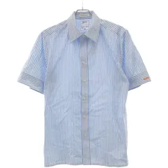MADISON BLUE マディソンブルー 23SS RELAXED FIT S/S SH B.STRIPE ショートスリーブストライプシャツ MB231-5003 ブルー 00のサムネイル