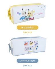 2ルーム 筆箱 ポケモン ツインファスナーマルチケース ボックスペンケース ペンポーチ ポケットモンスター キャラ ピカチュウ ミミッキュ かわいい 女の子 パステルカラー キャラポーチ キャラグッズ ポケモングッズ 小学生 低学年 高学年