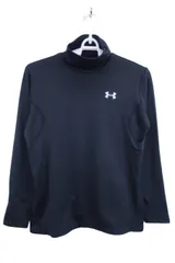 【美品】UNDER ARMOUR(アンダーアーマー) ハイネックシャツ 黒 レディース MD ゴルフ用品 2504-0038 中古