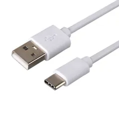 USB2.0 Type-Cケーブル 《1m》 《ホワイト》 2A急速充電 データ転送対応 USB A to Type-C 充電ケーブル[定形外郵便、送料無料]mer002
