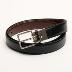 学生ベルト 子供ベルト トミーヒルフィガーTOMMY HILFIGER リバーシブルベルト 細め 24mm USA直輸入 ボーイ用Sサイズ 12TL01XZ03 送料無料