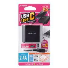 216 AC充電器（Type-Cケーブル＋USBポート/2.4A）MPA-ACC03BK