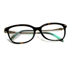 ティファニー　メガネ　度入り眼鏡　めがね　TIFFANY 美品　ブラウン　茶　ラ