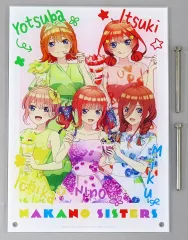 【中古】アクリルスタンド・アクリルパネル 集合 描き下ろしイラスト フルーツワンピースver. A4アクリルパネル 「映画 五等分の花嫁」