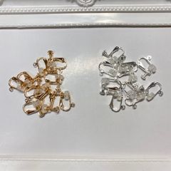 シリコンカバー カン付き イヤリング ４個セット イヤリングパーツ
