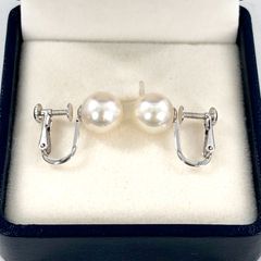 TASAKI タサキ パール イヤリング 8.6mm K14WG 3.3g 箱 レディース 【OE-941】
