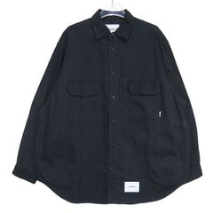 WTAPS ダブルタップス 23SS WCPO/LS/COTTON.DENIM 231WVDT-SHM01 ダブルシーピーオー ロングスリーブ コットン デニム シャツ ブラック 長袖 サイズ02(M) jun