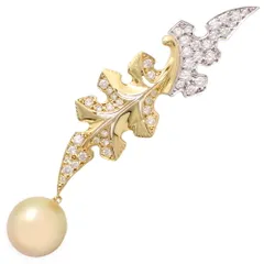 K18本真珠可愛いパフェモチーフのブローチ　値下げ！