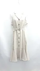 ◇ Θ AZUL BY MOUSSY アズールバイマウジー マーメイド ノースリーブ ロング ワンピース サイズ S グレー系 レディース E  【1411280045381】