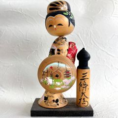 こけし 日本人形 伝統工芸品 三條大橋 Japanese Wood Kokeshi Dolls kokeshi japan traditional【206】