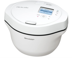 【新品未使用】シャープ ヘルシオ ホットクック 電気調理鍋 無水鍋 1.6L 2~4人用 スマホ連携 ホワイト KN-HW16G-W