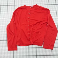 ◇ ⊆ URBAN RESEARCH アーバンリサーチ シンプル 長袖 カーディガン サイズF レッド系 レディース E  【1509190037067】