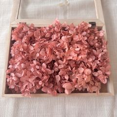 プリザーブドフラワー アジサイ 約13g  (くすみピンクレッド)  OC 未使用品 ピラミッド 紫陽花
