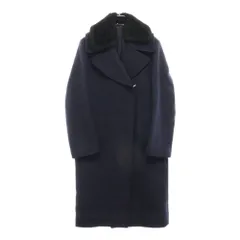 Acne Studios (アクネ ストゥディオズ) ERA PAW14 ボアコート ロングコート ネイビー レディースのサムネイル