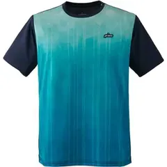 【新品】prince（プリンス） メンズ テニス ウエアー 吸汗速乾 半袖 ゲームシャツ UVカット エメラルドグリーン TMU191T-103