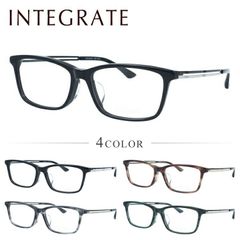 インテグレート メガネフレーム 伊達メガネ アジアンフィット INTEGRATE IGF 7127 56サイズ 全4カラー スクエア型 ユニセックス メンズ レディース