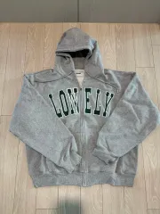 NOHANT LONELY グレー ジップアップパーカー ☆NOHANT☆LONELY/LOVELY FLUFF HOODIE ZIP-UP (NOHANT/パーカー